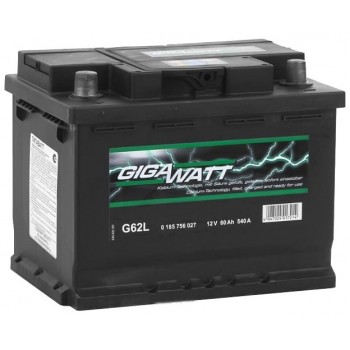 Аккумулятор Gigawatt L12V 60Ah 540A