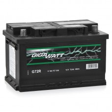 Аккумулятор Gigawatt R12V 72Ah 680A