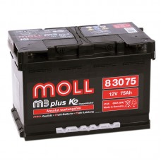 Аккумулятор Moll M3plus R12V 75Ah 680A