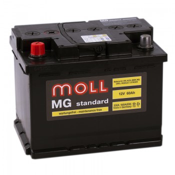 Аккумулятор Moll MG Standard L12V 60Ah 540A
