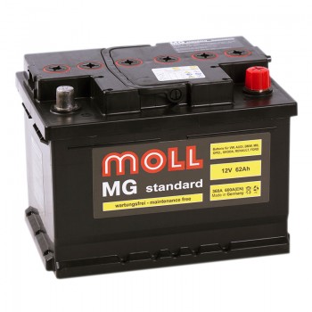 Аккумулятор Moll MG Standard R12V 62Ah 600A