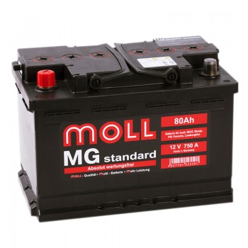 Аккумулятор Moll MG Standard L12V 80Ah 750A